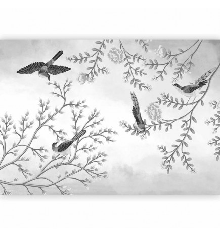 Foto tapete - Birds in the Garden - Third Variant