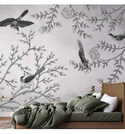 Papier peint - Birds in the Garden - Third Variant