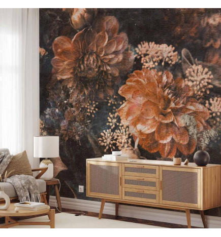 Fototapetas - Retro Flowers - Third Variant