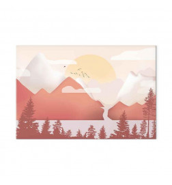 Canvas Print - Landscape at Sunset (1 Part) Wide