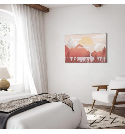 Canvas Print - Landscape at Sunset (1 Part) Wide