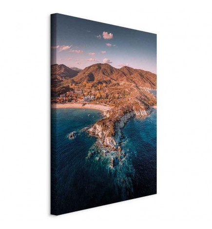 Schilderij - Cliff in Kalamitsi (1 Part) Vertical