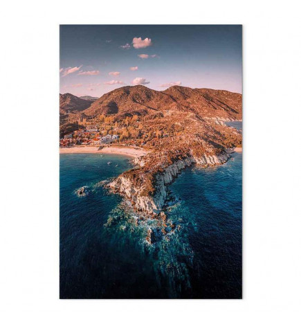 Canvas Print - Cliff in Kalamitsi (1 Part) Vertical