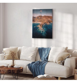 Canvas Print - Cliff in Kalamitsi (1 Part) Vertical