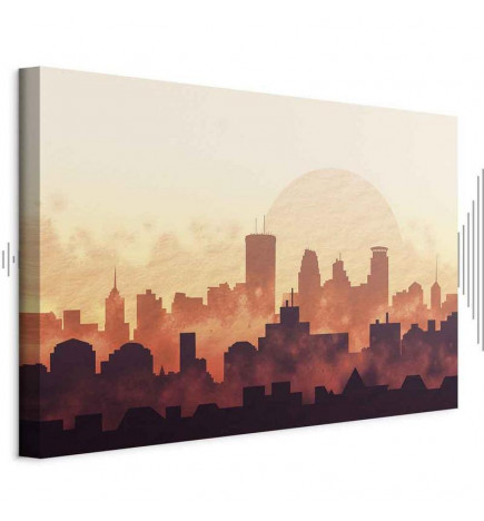 Schilderij - Heat of the City (1 Part) Wide