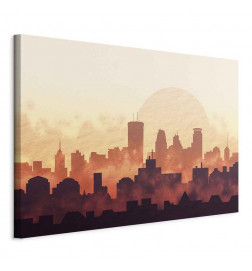 Schilderij - Heat of the City (1 Part) Wide