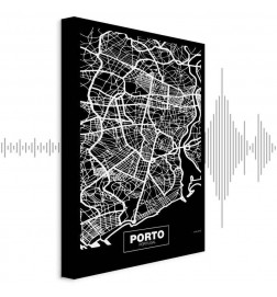 Slika - Negative Map: Porto (1 Part) Vertical