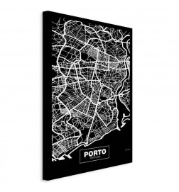 Paveikslas - Negative Map: Porto (1 Part) Vertical