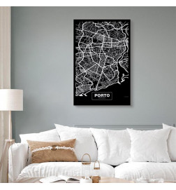 Taulu - Negative Map: Porto (1 Part) Vertical
