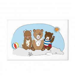 Cuadro - Teddy Bears on the Beach (1 Part) Wide