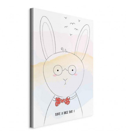 Leinwandbild - Greetings from Rabbit (1 Part) Vertical