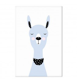 Schilderij - Lovely Llama (1 Part) Vertical