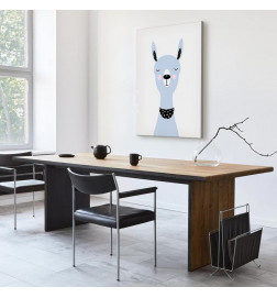 Schilderij - Lovely Llama (1 Part) Vertical