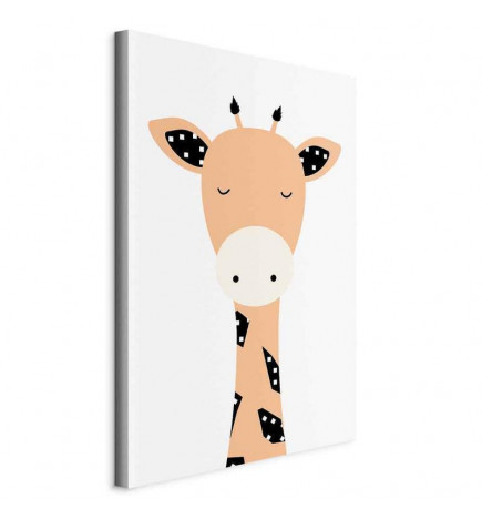 Leinwandbild - Funny Giraffe (1 Part) Vertical