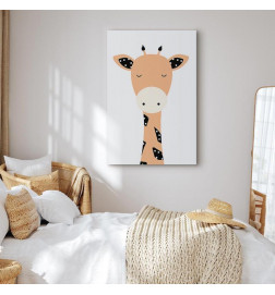 Leinwandbild - Funny Giraffe (1 Part) Vertical