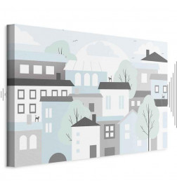 Quadro - Colorful Town (1 Part) Wide