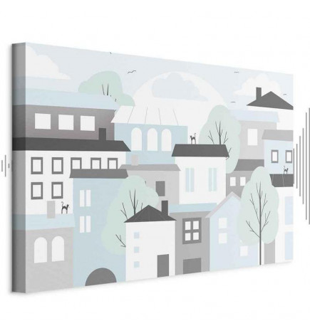 Slika - Colorful Town (1 Part) Wide