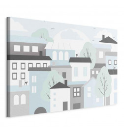 Quadro - Colorful Town (1 Part) Wide