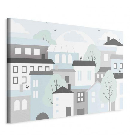 Quadro - Colorful Town (1 Part) Wide