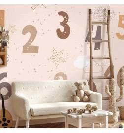 Foto tapete - Numbers Among Snowflakes