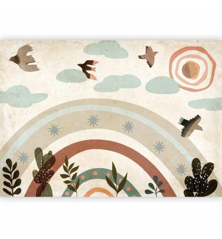 Carta da parati - Rainbow and Birds