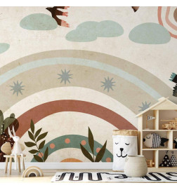 Wall Mural - Rainbow and Birds
