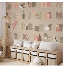 Fototapetas - A Beige Alphabet