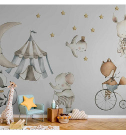 Fototapeet - Animals for Children (Watercolour)