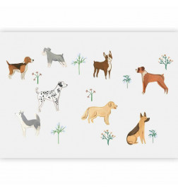 Carta da parati - Doggies - a Subtle Illustration for Children