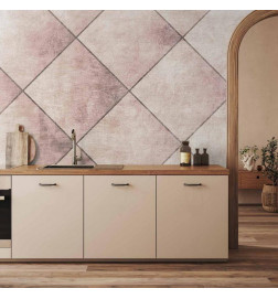 Wall Mural - Perfect cuts - geometric symmetrical tiled pattern with pattern