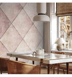 Fotomural - Perfect cuts - geometric symmetrical tiled pattern with pattern