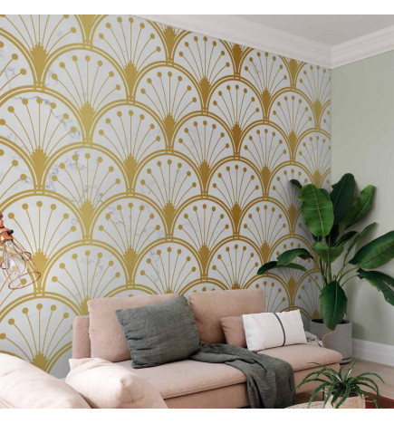 Fototapetas - Gold and Marble Art Deco-inspired Pattern
