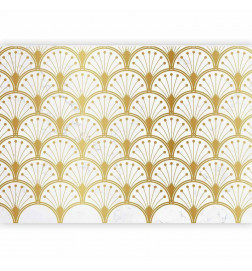 Wall Mural - Gold and Marble Art Deco-inspired Pattern