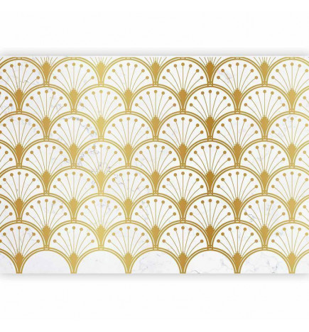 Fotomural - Gold and Marble Art Deco-inspired Pattern