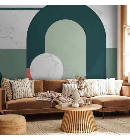 Fototapete - Geometric Pattern With Marble Motif