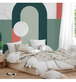 Fototapet - Geometric Pattern With Marble Motif