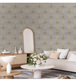 Fototapetti - Linear Pattern With Gold