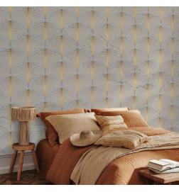 Fototapetas - Linear Pattern With Gold