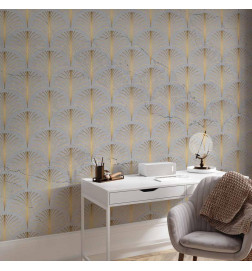 Wall Mural - Linear Pattern With Gold