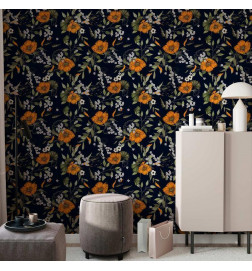 Papel pintado - Orange Bloom