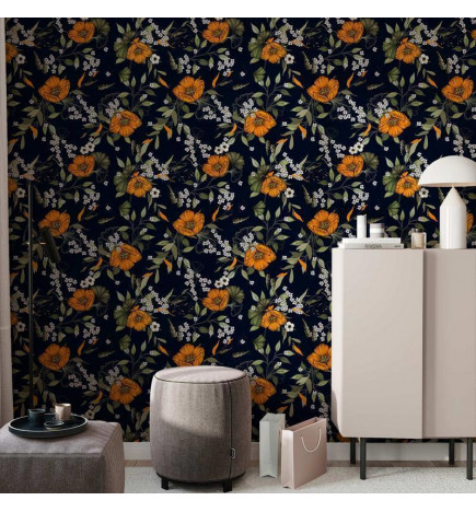 Papel de parede - Orange Bloom