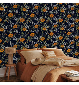 Papel de parede - Orange Bloom