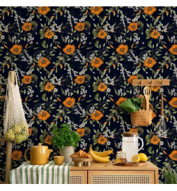 Papel de parede - Orange Bloom