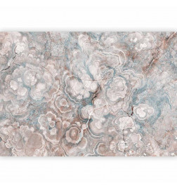 Papier peint - Marble Flowers - Natural Stone Structures in Pastel Colours