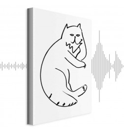 Canvas Print - Cat Relaxing (1 Part) Vertical