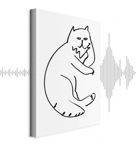 Quadro - Cat Relaxing (1 Part) Vertical