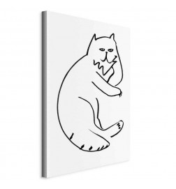 Quadro - Cat Relaxing (1 Part) Vertical