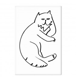 Tablou - Cat Relaxing (1 Part) Vertical