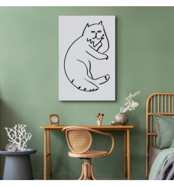 Cuadro - Cat Relaxing (1 Part) Vertical