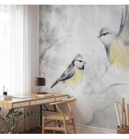 Wall Mural - Watercolor Tit - Second Variant